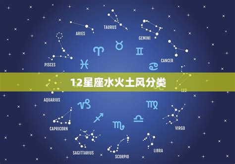 風火水土|12星座（火象星座，水象星座，土象星座，風象星座）